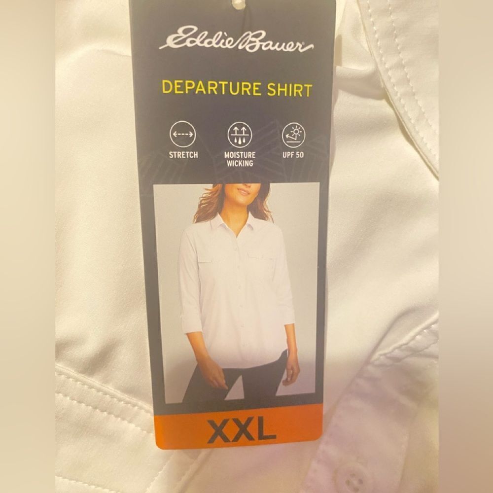 🛍️Eddie Bauer Women's Departure Stretch Moisture Wicking long sleeve shirt💥 - Picture 9 of 9